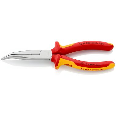 фото Длинногубцы изогнутые 200 мм VDE KNIPEX KN-2626200