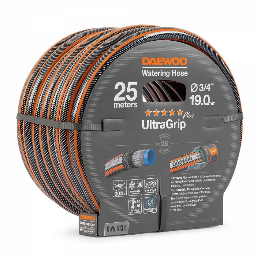 фото Шланг UltraGrip 25 м, 3/4'' (19 мм) DWH 5134 DAEWOO