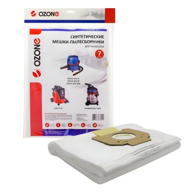фото Пылесборник синтетический OZONE MXT-201, 1 шт. (для пылесоса Bosch)