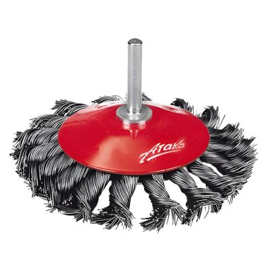 фото Щетка для дрели №103 (75 мм, коническая, витая сталь) АТАКА 22392