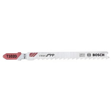 фото Полотно пильное T 102 D Clean for PP (5 шт.) BOSCH 2608667444