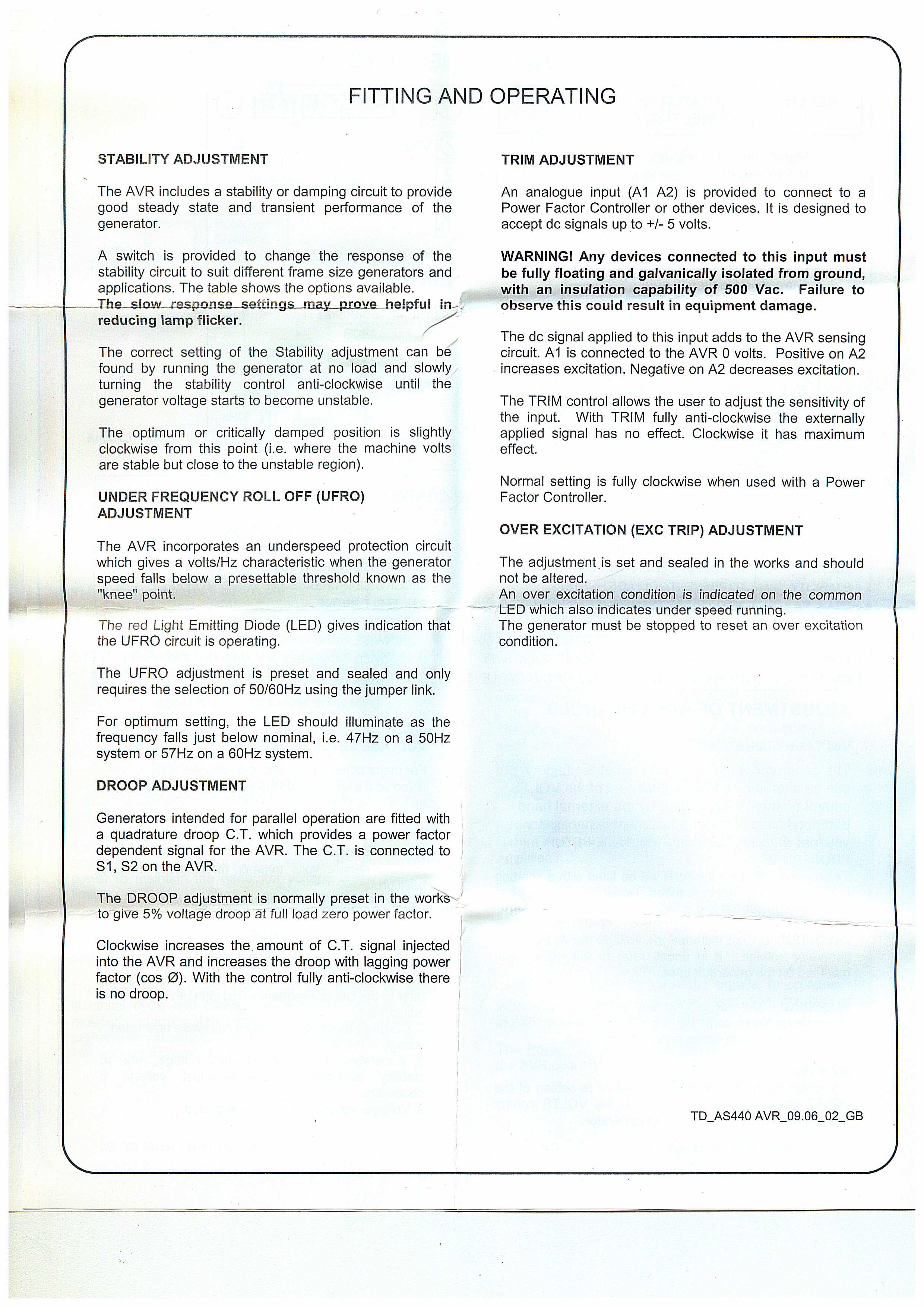 фото Регулятор напряжения AS440/ AVR AS440