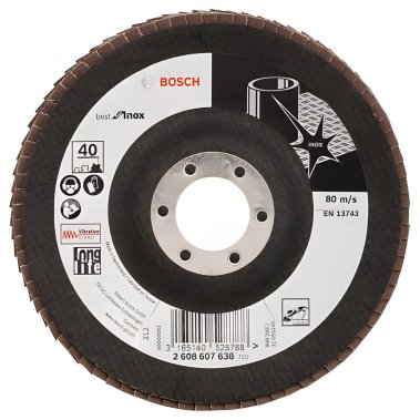 фото Круг лепестковый 125 мм P40 Best for Inox BOSCH 2608607638