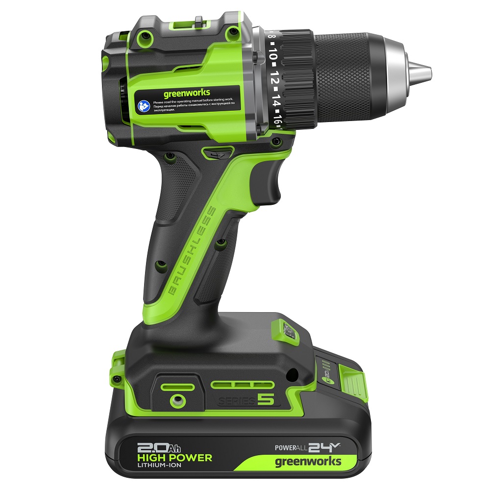 фото Дрель-шуруповерт аккумуляторная GREENWORKS DD560 3708407CUC