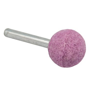 фото Шарошка абразивная 25 х 63 мм (шарообразная, тип D, оксид алюминия) ПРАКТИКА 641-138