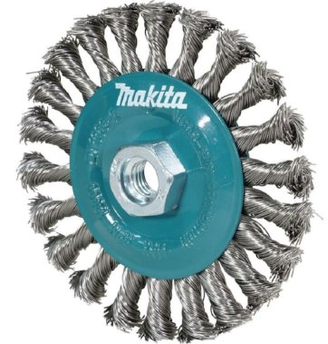 фото Щетка дисковая 125 мм (для УШМ, М14, нерж. 0.5 мм, толстые пучки) MAKITA D-77540