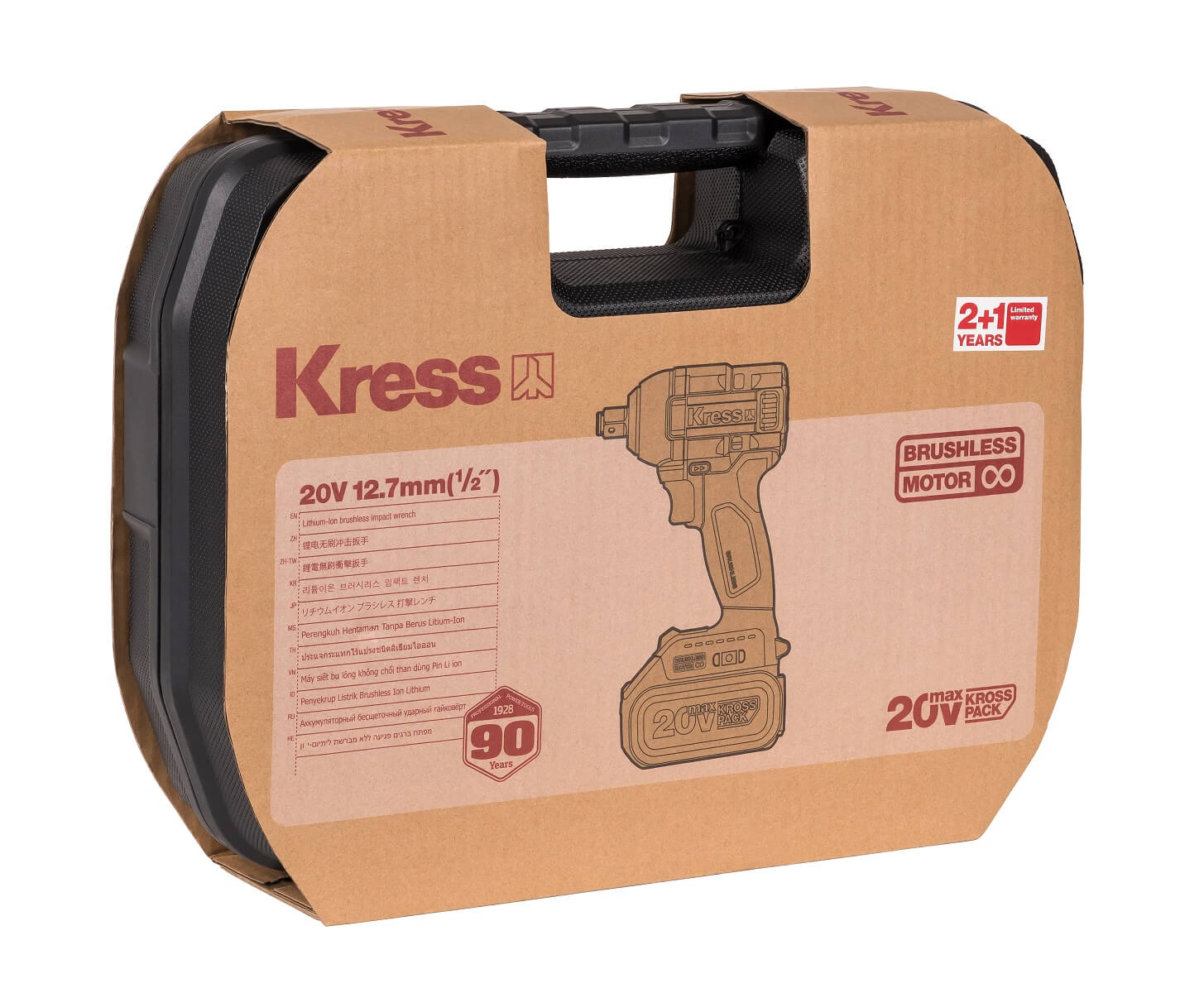 фото Гайковерт ударный аккумуляторный KRESS KU272.2