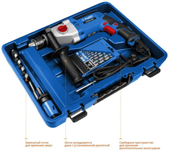 фото Дрель ударная ЗУБР Профессионал ДУ-П850-2 ЭРМК