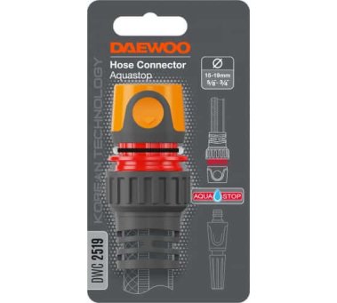 фото Коннектор для шланга, с автостопом 15 - 19 мм (5/8'' - 3/4'') DWC 2519 DAEWOO