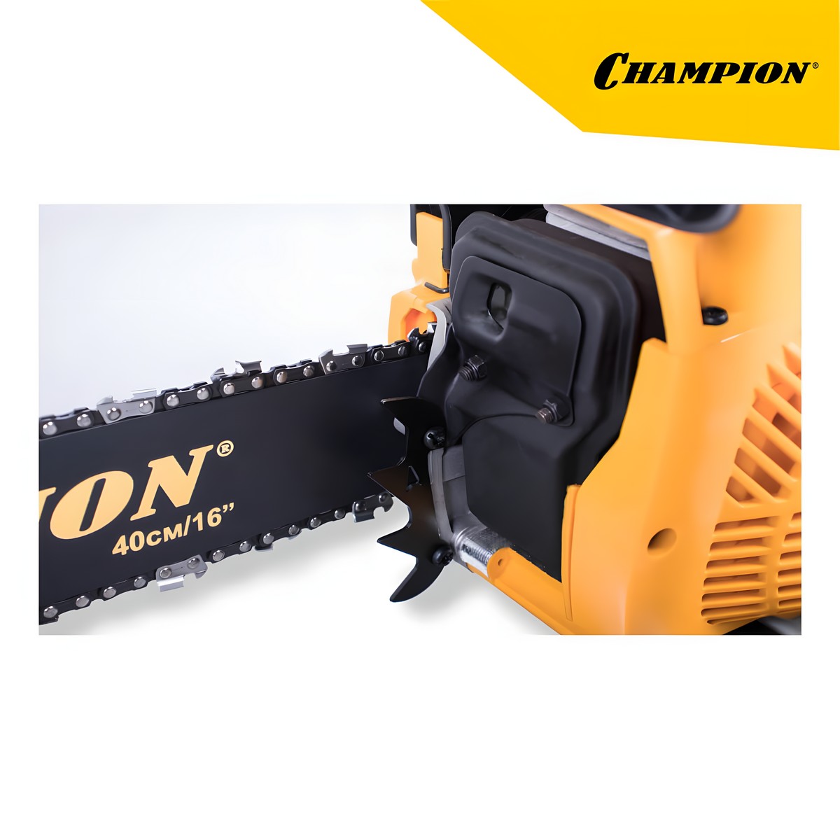 фото Бензопила CHAMPION 237-16"-3/8-1,3-56 (легкий старт) + ПОДАРОК (масло, свеча, цепь, смазка цепи)