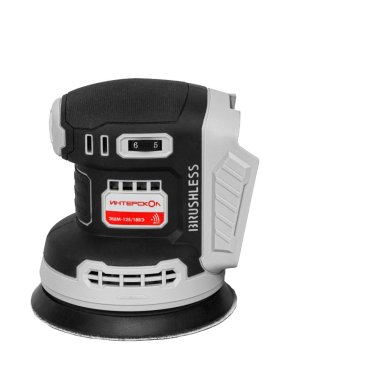 фото Шлифмашина эксцентриковая аккумуляторная ИНТЕРСКОЛ ЭШМ-125/18ВЭ АПИ (без АКБ и ЗУ, картон)