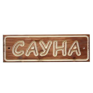 фото Табличка "Сауна" (Сосна)