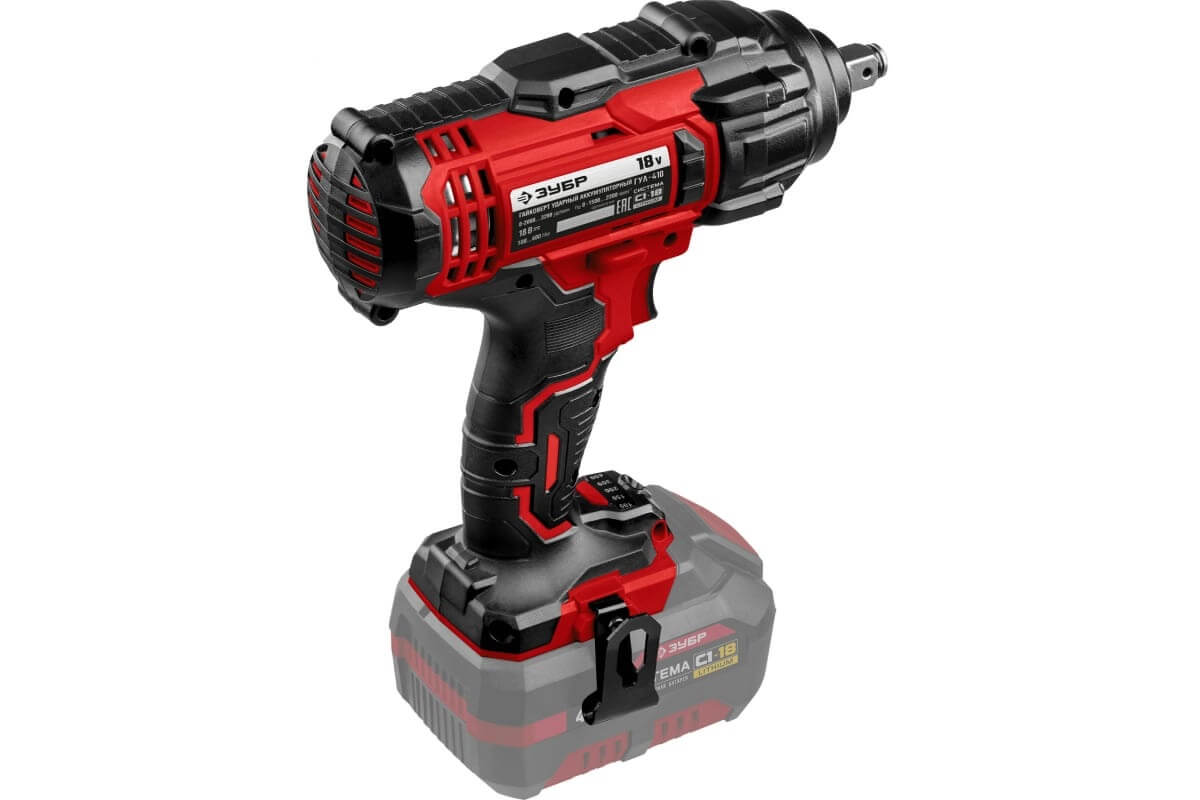 фото Гайковерт аккумуляторный ударный ЗУБР ГУЛ-410 (без АКБ и ЗУ)