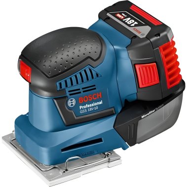 фото Шлифмашина вибрационная аккумуляторная BOSCH GSS 18V-10 (без АКБ и ЗУ) 06019D0200