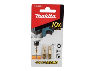 фото Бита T25 х 25 мм C-form (2 шт.) Impact Gold MAKITA B-28422