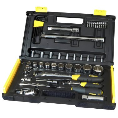 фото Набор головок 1/4''-1/2'' (4-13/10-30 мм, 50 пр.) MicroTough STANLEY 1-94-658