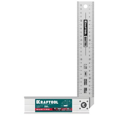 фото Угольник столярный 250 мм, складной (4 положения) KRAFTOOL QUATTRO 3444