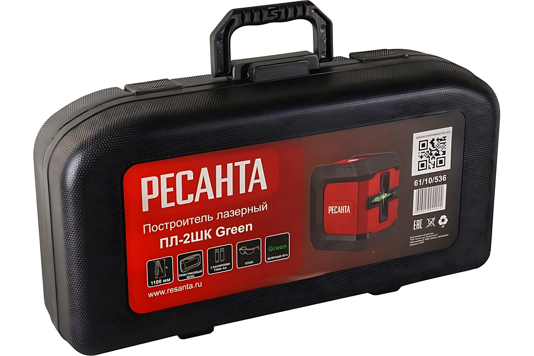 фото Построитель лазерный РЕСАНТА ПЛ-2ШК Green