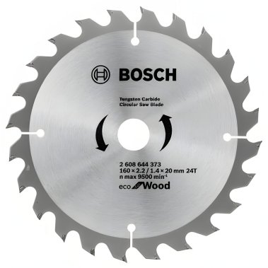 фото Диск пильный 160 х 20/16 мм 24T ECO for Wood BOSCH 2608644373