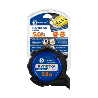 фото Рулетка 5 м х 32 мм Ультра КОБАЛЬТ 924-030