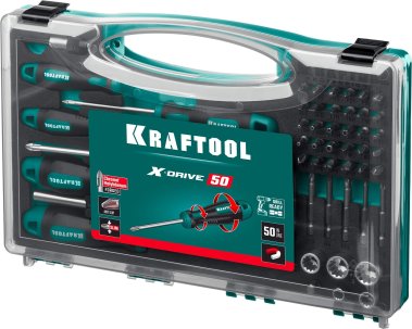 фото Набор отверток и насадок (50 пр.) X-Drive-50 KRAFTOOL 25815