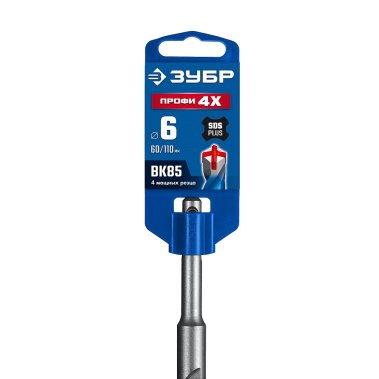 фото Бур 6 х 110 мм SDS-Plus ЗУБР ПРОФИ-4Х 29313-110-06