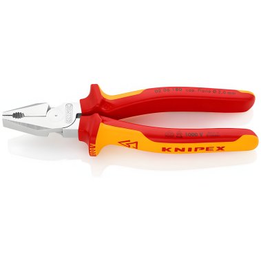 фото Плоскогубцы 180 мм VDE KNIPEX KN-0206180