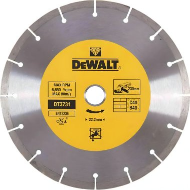 фото Диск алмазный 230 х 2.3 х 22.2 мм (универсальный) DeWalt DT3731-QZ