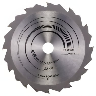 фото Диск пильный 165 х 20 мм 12T Speedline BOSCH 2608642600