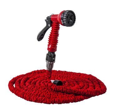 фото Шланг для воды растягивающийся 23 м (латекс, поливочный пистолет) QUATTRO ELEMENTI 244-865