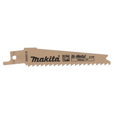фото Полотно пильное 100 мм, 6 TPI (дерево с гвоздями, 1 шт.) MAKITA B-20432