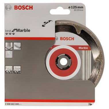 фото Диск алмазный 125 х 22.2 мм Best for Marble BOSCH 2608602690