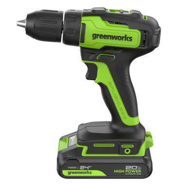 фото Дрель-шуруповерт аккумуляторная GREENWORKS GD24DD35 3704007CUA