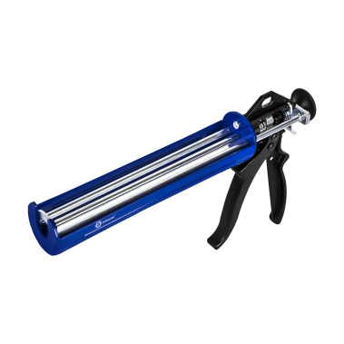 фото Пистолет для хим. анкеров 300 мл (скелетный стальной корпус, 3-х шток. поршень) КОБАЛЬТ 924-115