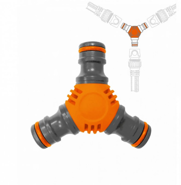 фото Коннектор Y-образный для шланга 13 - 19 мм (1/2'' - 3/4'') DWC 3300 DAEWOO