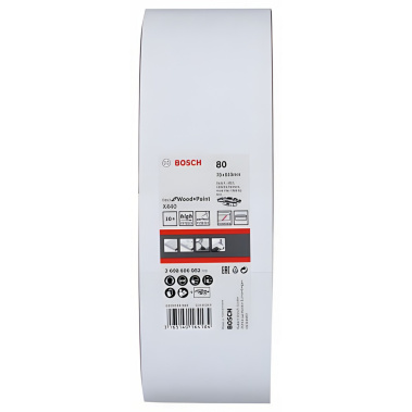фото Лента шлифовальная 75 х 533 мм P80 (1 шт.) Best for Wood BOSCH 2608606082