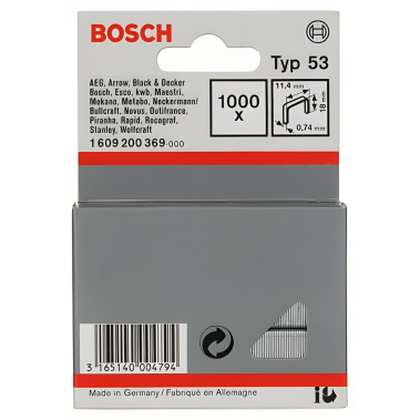 фото Скоба 18 мм T53 (1000 шт.) BOSCH 1609200369