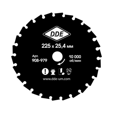 фото Нож для кустореза DDE WOOD CUT 225х25,4/20 мм, 26 зубьев 908-979