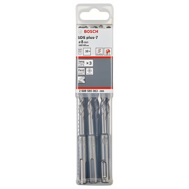 фото Бур 8 х 100 х 165 мм SDS-Plus-7 BOSCH 2608585063