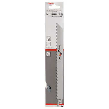 фото Полотно пильное 175 мм S 1111 K Basic for Wood (5 шт.) BOSCH 2608650678