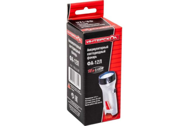 фото Фонарь свотодиодный аккумуляторный ИНТЕРСКОЛ ФА-12Л (без АКБ и ЗУ)