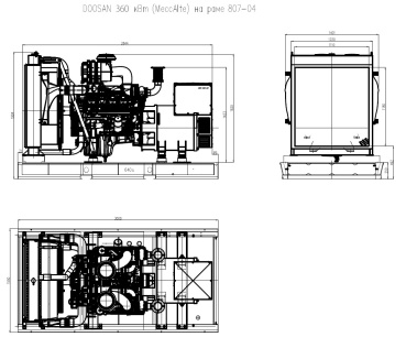 фото Дизельный генератор ТСС АД-360С-Т400-1РМ17 (Mecc Alte)