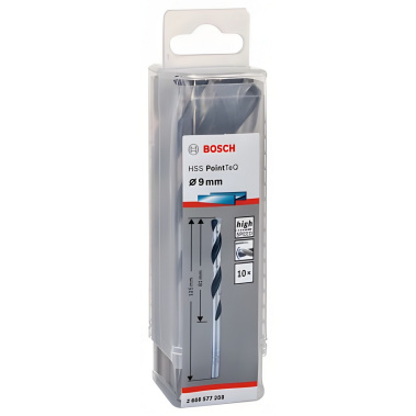 фото Сверло по металлу 9.0 х 125 мм (1 шт.) HSS PointTeQ BOSCH 2608577258