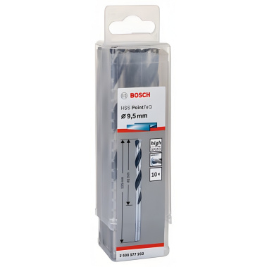 фото Сверло по металлу 9.5 х 125 мм (1 шт.) HSS PointTeQ BOSCH 2608577263