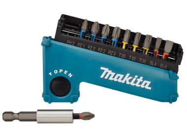 фото Набор насадок 11 шт. C-form (PH, PZ, T, SL х 25 мм, магнит. держатель) Impact Premier MAKITA E-03573