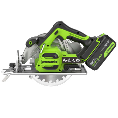 фото Пила циркулярная аккумуляторная GREENWORKS GD24CS 1500907CUG