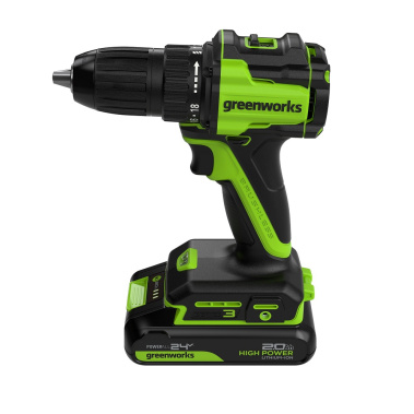 фото Дрель-шуруповерт аккумуляторная GREENWORKS DD345 3708307CUC