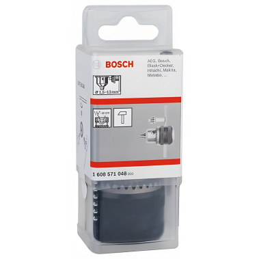 фото Патрон ключевой 1.5-13 мм, 1/2''-20 UNF BOSCH 1608571048