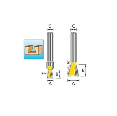 фото Фреза ласточкин хвост (12,7х13х8х45х2T) MAKITA D-68323