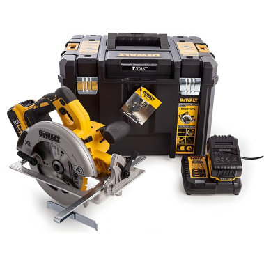 фото Пила дисковая аккумуляторная DEWALT DCS570P2-QW